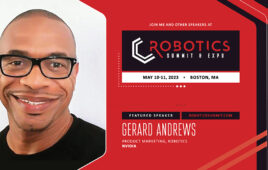 Gerard Andrews graphic for Robotics Summit.