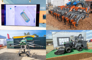 a collage of images from the World Ag Expo 2023 event.
