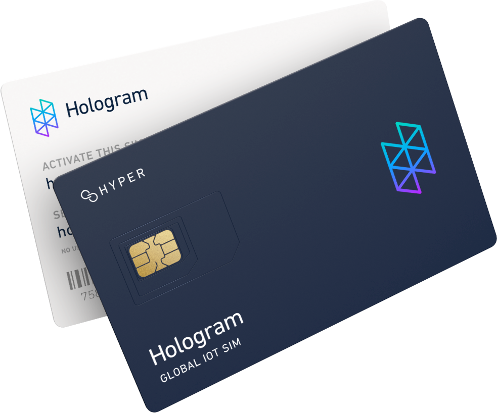 Hologram Hyper card and software designed to widen IoT device connectivity